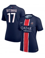 Paris Saint-Germain Vitinha #17 Hjemmedrakt Dame 2024-25 Korte ermer